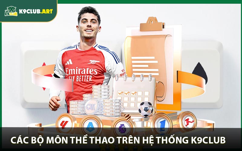 Các bộ môn thể thao xuất hiện trên hệ thống K9club